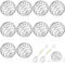 JNZLT 10 Pcs Boule de Mélangeur, Boule à Milkshake Protéine D'acier Inox apporter 2 Cuillère à Vanille en Plastique Convient pour Les Boisson Shake Protéiné