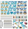 EIAOSI Harz-Form-Set für Umgekehrte Buchstaben, Silikonform für Harz-DIY, Buchstaben und Dekoratives Epoxidharz-SchlüSselanhäNger-Set