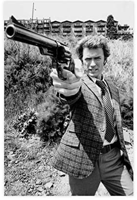 FISH DRAGATE Dirty Harry Poster 1 Leinwandposter Wandkunst Dekor Druck Bild Gemälde für Wohnzimmer Schlafzimmer Dekoration Rahmen Stil 30 x 45 cm