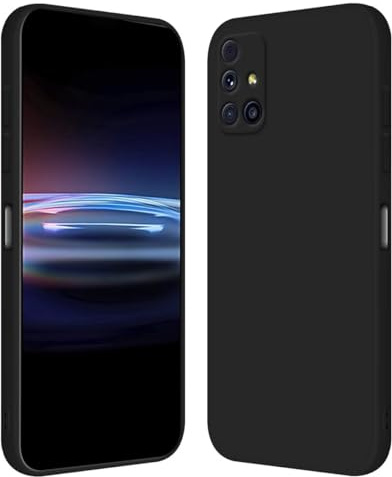 RankOne Hülle für Samsung Galaxy M51 (6.7 Inches) Weiche TPU Silikonhülle - Schwarz
