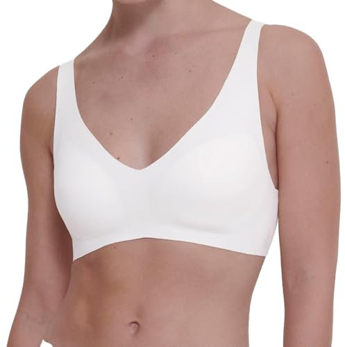 Sloggi Damen Zero Feel 2.0 Soft Bra, Silk White, M