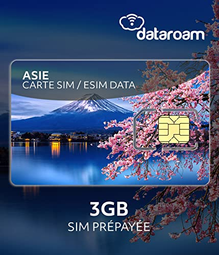 Cellhire Prepaid SIM-Karte 3GB Asien - Japan, China, Thailand, Südkorea, Singapur, Indien - LTE