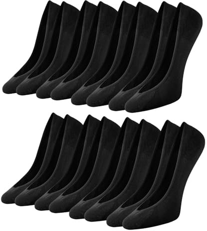 Caldodo No Show Socks women 8 Pairs, Invisible Socks for Women with Non-Slip Silicone, Ultra Low Cut Liner Socks for Loafers Flats Pumps Trainers