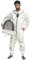 Tuta da ape Ultra ventilata 3 strati Premium Mesh Tuta da apicoltore Uomo Donna Velo da scherma Tuta da apicoltore anti puntura professionale Tuta da vespa Equipaggiamento protettivo (Bianco, Small)