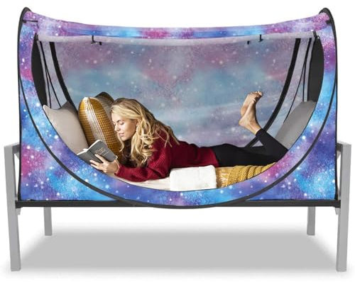 Eclipse Pop-Up-Bettzelt, Bettvorhänge (Einhorn Galaxy, Twin)