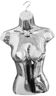 Luwecf Weibliche Schaufensterpuppe Körpermodell für Modepräsentationen, Silber