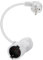 RIIEYOCA Cable de Extensión de Contacto Protector con 2 Tomas, Doble Extensión Schuko de 16A / 250V para Uso en Exteriores, Enchufe de Seguridad de 2 Clavijas (Blanco, 0,5M)