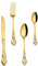 GRIRIW 1 Satz Westliches Besteckset Löffel Besteck Steakgeschirr Kuchenlöffel Aus Stahl Essgeschirr Westliches Essensbesteck Silberbesteck Salatbesteck Fischsteak Edelstahl 304 Golden