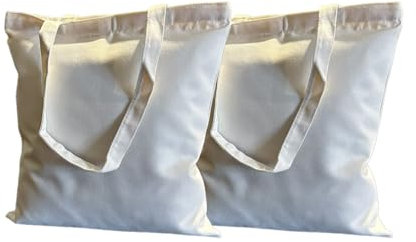 Bolsas de Tela 35x40cm con Cremallera y Bolsillo. Prácticas y Versátiles. Ideales para Compras, Universidad, Trabajo y Pintar. Tote Bag Grande y Reutilizable para Mujeres. Bolso tela asa larga (2)