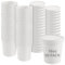 STARVAST Gobelets jetables bio en carton à emporter avec couvercle blanc I Gobelet avec revêtement intérieur PLA Gobelet à soupe jetable en carton I 50 gobelets à glace solides avec couvercle 480 ml