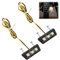 2 Stück Kennzeichenbeleuchtung, LED, Universal, 12 V, wasserdicht, Motorrad-Kennzeichenbeleuchtung, mit 3 SMD-LEDs, Mini-Lampe, superweiß, für Motorräder und Quads