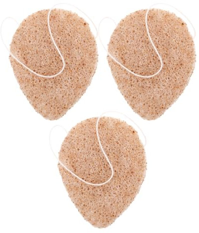 minkissy 3st Gesichtsreiniger Peelingschwamm Universelles Parfüm Für Haarfärbemittel Tiefer Schwamm Flüssiges Parfüm Make-up-entferner-schwamm Gesundheitsapplikator Beige