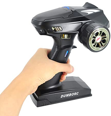 WYMYY 2.4GHZ Radio Control System, RC Transmitter 4 Channel Radio Transmitter and Receiver for 1/8 1/10 RC Car Boat Tank Receiver RC Parts
