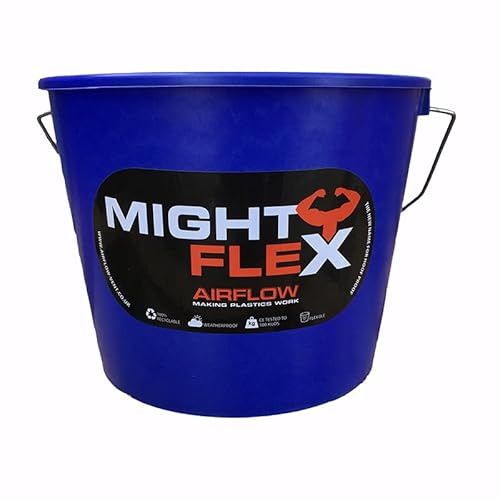 Mightyflex Mini Calf Bucket 2.5 Litre – Heavy Duty, Durable & Reusable – Gripper Handle – For Livestock Feeding, Gardening, Mixing, Cleaning – Farm, Stable,Red, Blue, Pink, Green, Purple_Blue