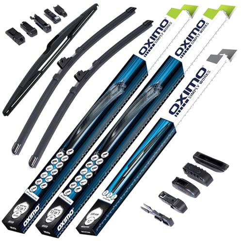 OXIMO Scheibenwischer für Renault Megane 3 III Kombi ab 2009 | Front und Heckscheibenwischer, 3er Set Wischerblätter - links 600 mm, rechts 400 mm, hinten 350 mm