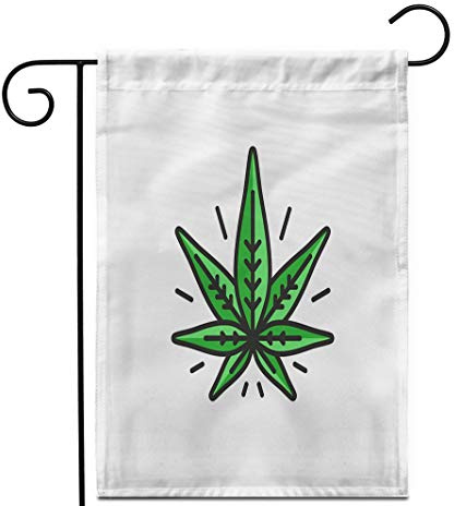 Grüne 420 Cannabis-Silhouette Hanf-Emblem Ganja-Symbol Afghani Fahnen Wetterbeständige Banner Dekorative Flagge Für Garten Sportveranstaltungen Bar Deko 30X45Cm