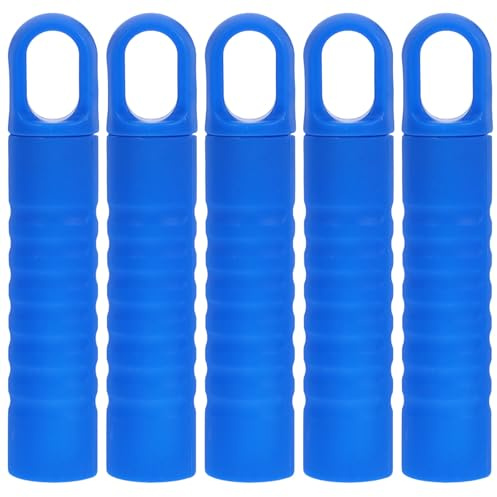 Abaodam Mop Broom Handle Grip Replacement Blue with Comfortable Grip and Easy Installation 5pcs Plastic Inner Hole Diameter 25mm, Suitable for Mop and Broom Floor Cleaning
