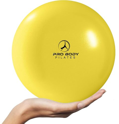 ProBody Pilates Mini Gymnastikball - 9 Zoll kleine Biege Kugel Gelb