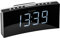 PEDEA Digital Radio-Wecker | Projektionsuhr mit LED-Anzeige und lauter Dual-Alarm Clock für Tiefschläfer | Lichtwecker ohne Ticken, Uhren-Radio als Tisch-Uhr, schwarz