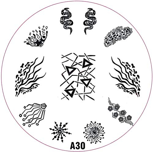 ++SONDERPOSTEN++ Stamping-Schablone A-Serie: A30 Schlange Seegras Schneeflocke