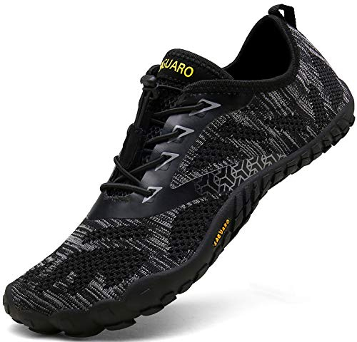 SAGUARO Chaussure de Pieds Nus Femme Shoes de Barefoot Homme Noir 40