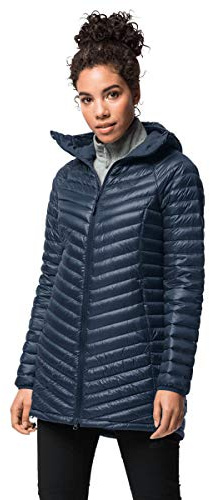 Jack Wolfskin Damen ATMOSPHERE COAT W winddichter Daunenmantel, dark indigo, S