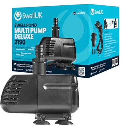 Swell Multi Pump Deluxe 2190 LPH | Water Features, Ponds and Fountains | 10m Power Cable | Energy-Efficient | 3 Year Guarantee