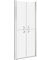 vidaXL Porte de douche en niche - Porte battante - Paroi de douche en verre - Cadre en aluminium ESG mat 76 x 190 cm