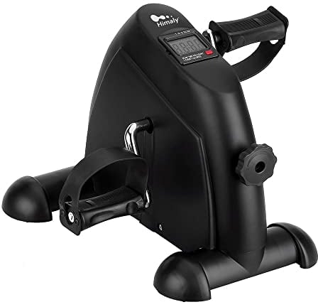 himaly Mini Bike Heimtrainer, Arm- und Beintrainer, Pedaltrainer für Senioren und Junge, Ausdauertraining, Verschiedene Widerstandsstufen, Trainingsgerät für zu Hause uns Büro, Schwarz
