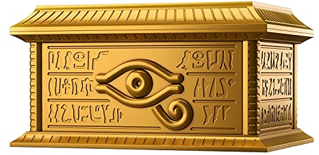 BANDAI SPIRITS Ultimagear Yu-Gi-Oh Tausend Jahre Puzzle-Aufbewahrungsbox, Kunststoff, Gold