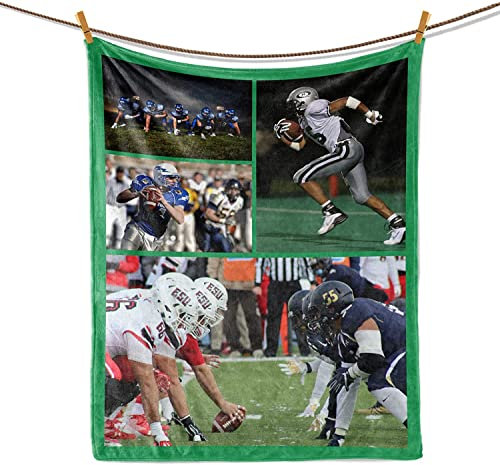 UOOYAA Personalisierte Decke Mit Foto,Fotodecke Mit Eigenem Foto,Worten Bild Collage Individuelle Decken,Super Weich Flauschige Decke Geschenk für Freunden Familie Baby Haustier (4A Foto-130 * 150)