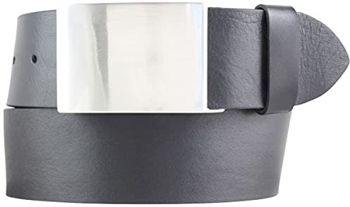 BELTINGER Gürtel aus Vollrindleder 5,0 cm | Jeans-Gürtel für Herren 50mm | Jeansgürtel mit Koppel | Schwarz 130cm