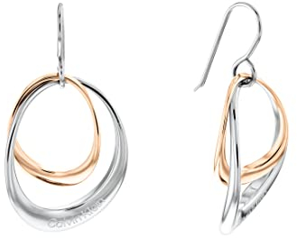 Calvin Klein Ohrhänger für Damen Kollektion WARPED RINGS Zweifarbig - 35000003