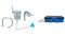 Intex Skimmer di Superficie per Montaggio A Parete, 20.96 X 24.13 X 33.02 Cm, Grigio Blu & 28038 Copripiscina Frame Rettangolare Cm 300X200 Art. Pulizia E Manutenzione 161, PVC, Multicolore