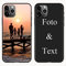Yoedge Personalisierte Handyhülle für Apple iPhone 11 Pro Hülle Personalisiert 5,8, Schwarz Hülle mit Eigenem Foto Bedrucken Bild Text Individuelle Schutzhülle Selbst Gestalten für iPhone11 Pro