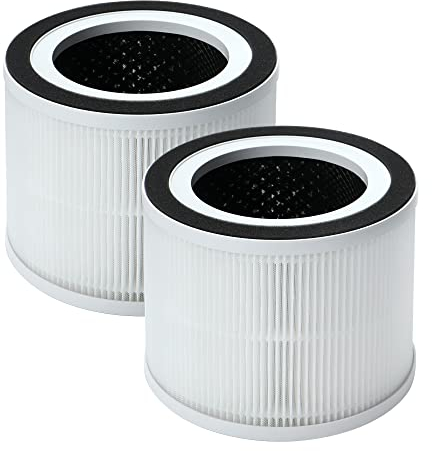 GoKBNY 2er-Pack H06 True HEPA Ersatzfilter, kompatibel mit HIMOX Luftreiniger H06/Afloia Gala Purifier/Compass Home Small Room Purifier, 3-in-1 HEPA-Filter