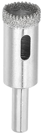 sourcing map 1pcs Diamond Drill Bits 14mm Serrated Hollow Core Hole Saw for Glass Ceramic Porcelain Tile Marble Stone
