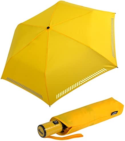iX-brella Automatik Kinderschirm Safety Reflex extra leicht - gelb
