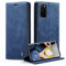 CaseMe Handyhülle für Samsung Galaxy S20 Hülle Premium Lederhülle Klappbar Flip Case Tasche Magnet Kartenfach Standfunktion Schutzhülle für Samsung Galaxy S20 6,2'' - Blau