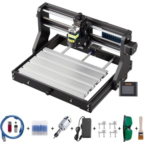 VEVOR Grabado Láser Cnc 3018 Pro Cnc 3018 500mw Máquina CNC Grabador Láser Máquina de Grabado Láser para Madera Cuero Plástico