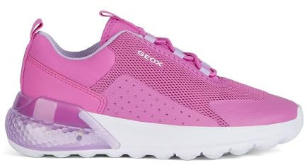 Geox J Activart Illuminus, Scarpe da Ginnastica, Fucsia Lilac, 24 EU