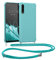 kwmobile Crossbody Case Compatible with Samsung Galaxy A50 Case - TPU Silicone Cover with Strap - Light Blue
