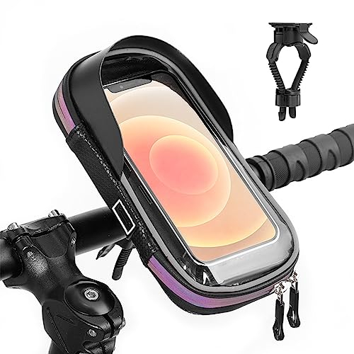 360°Drehbarem Handy Halterung lenkertasche fahrrad Handytasche Fahrrad Zu 7 Zoll,handyhalterung Fahrrad wasserdicht,Handyhalterung fahrradtasche lenker,Handytasche Für E Scooter,Motorrad,Ebikes