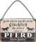 schilderkreis24 – Blechschild Lustiger Spruch “Geld allein macht nicht Glücklich..Pferd“ Deko Geschenkidee Mann Frau 18x12cm