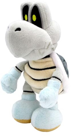 Nintendo Together+ – Super Mario Plüschfigur – Dry Bones, 20 cm, Schwarz