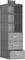 Navaris Hanging Wardrobe Organiser with Drawers - Storage with 6 Shelves and 3 Drawers with Wooden Handles - Clothes Rail Organisation for Wardrobes