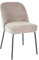 Kick Collection Chaise de Salle à Manger Britt - Taupe - Moderne et de Haute qualité - Tissu structuré en Métal - Disponible dans de Nombreuses Couleurs