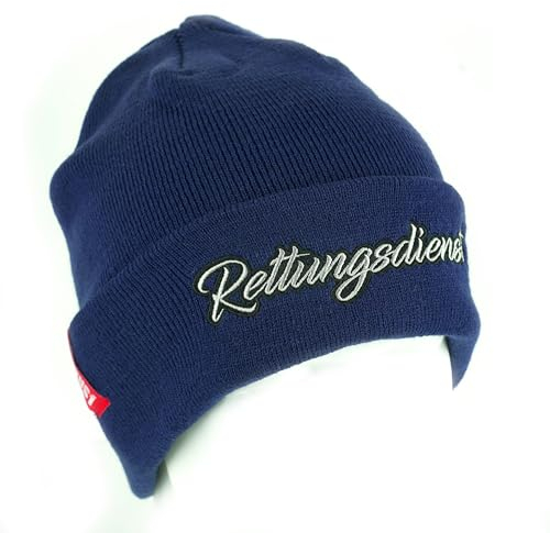 Status1 Rettungsdienst Unisex Beanie | Strickmütze | Wintermütze | Lebensretter