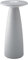 SIGOR Nuflair - Dimmbare LED Akku-Tischlampe mit integrierter Blumenvase Indoor & Outdoor, IP54 spritzwassergeschützt, Höhe 24 cm, aufladbar mit easy-connect puk, 12 h Leuchtdauer, nebelgrau