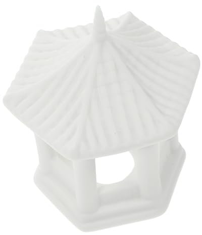 Beaupretty 2pièces Pavillon Céramique Décoratif pour Aquarium Ornement De Jardin Zen Figurine De Pavillon Miniature pour Décoration De Bureau Et Terrarium Style Ancien Petite Porcelaine